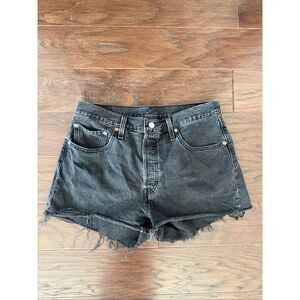 Levi’s 501 Black Cutoff Jean Shorts size 32